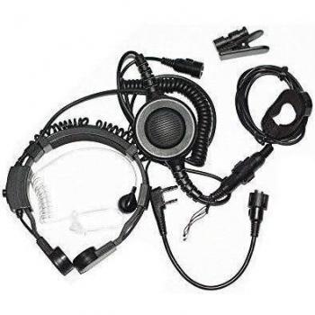Auriculares con micrófono ajustable y 2 botones PTT