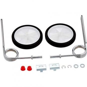 Adie Ez Trainer with Spring and Stabilizer Wheel (White, Size 12/16)