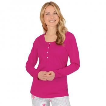 Trigema Damen Langarmshirt 536506, Hibiskus 038, Größe S