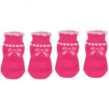 Chaussettes pour Chiens en Coton avec Nœud Papillon