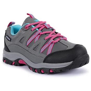 Trespass Gillon II Waterproof Low‑Cut Walking Shoes – Grey – Size 4 UK (Girls)