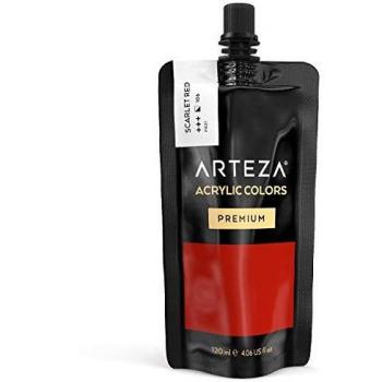 ARTEZA Acrylfarbe in Tube, 120 ml, Scharlachrot