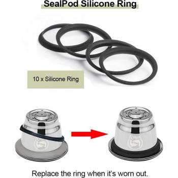 Anillo Reusable para Cápsulas de Acero Inoxidable