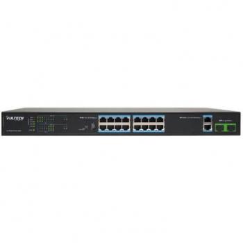 Vultech Security VS-POE2164GE-200W switch di rete non gestito Fast Ethernet (10/100) con supporto Power over Ethernet (PoE) nero