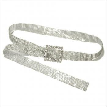 Accesorio de moda cinturón con adornos de cristales para mujer