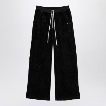 Rick Owens Men's Geth Belas Straight Trousers, Black, Size M