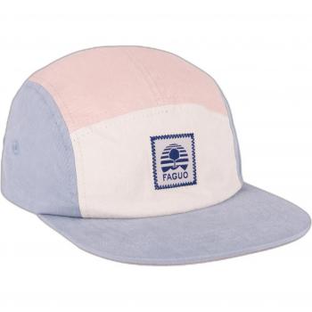 Gorra Faguo 5 Paneles en Colores Rosa/Crudo/Azul Claro