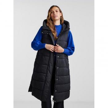 Gilet de sport noir sans manches et capuche amovible