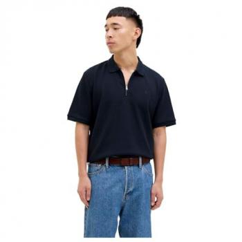 Blue Quarter-Zip Polo – Jack & Jones Austin Edition