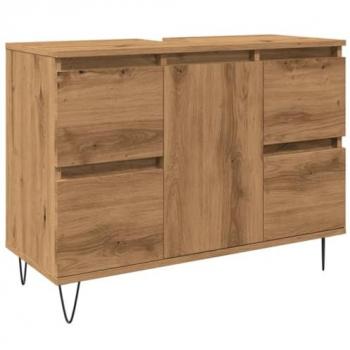 Badkamerkast Eiken 80x33x60 cm