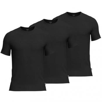 3× BOSS T-Shirt mit Stehkragen – Weiß, Herren, L