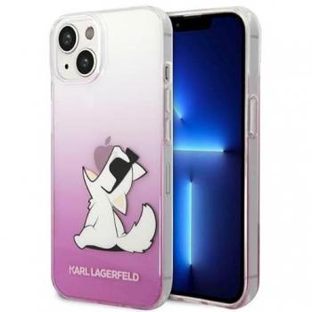 Karl Lagerfeld iPhone 14 Plus 6,7 Hardcase in Pink – „Choupette Fun“ Smartphonehülle