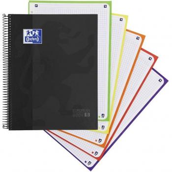 BLOC EUROPEANBOOK5 NEGRO SCHOOL 120 A4+ 50% HOJAS GRATIS OXFORD CLASSIC