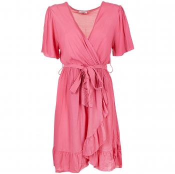 Vestido Wrap com Corte Regular, Comprimento Intermediário, Viscose