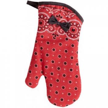 Les Trésors De Lily J6124 Hôtesse Lace Red Oven Mitt
