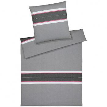 Parure de lit flanelle WHITMAN 70x90cm/140x200cm Gris