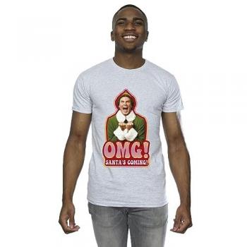 Santa’s Coming Holiday Top – Men's Grey