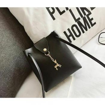 Cute Pendant Leather Handbag for Women