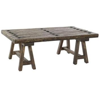 Table Basse Design Orme Marron 110x70x40 cm
