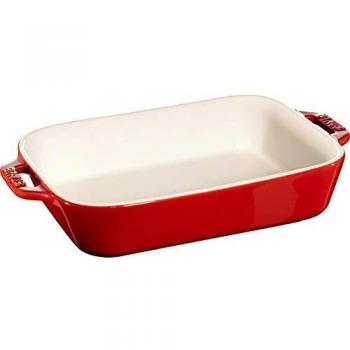 Staub 34 cm Rectangular Fry Pan – Cherry (62‑6351‑23)