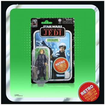Hasbro Figura Star Wars Luke Skywalker Caballero Jedi Retro Colección Vintage