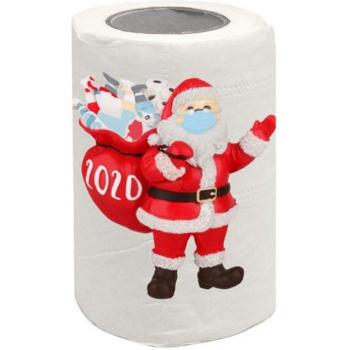 Festliches Toilettenpapier mit Santa
