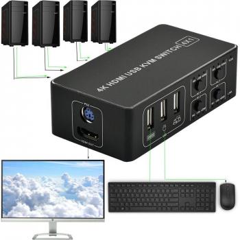 Switch KVM Ultra HD con USB