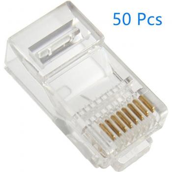 Enchufe Modular RJ45 100 Piezas CAT5 CAT5E