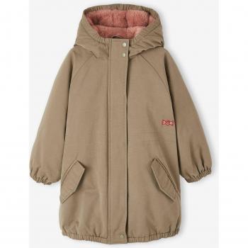 Parka Fille Imitation Fourrure Kaki