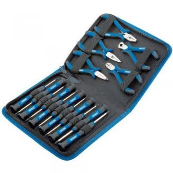 16‑Piece Blue Precision Plier/Screwdriver Set – Draper