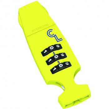 Candado Lazer con combinación numérica Amarillo