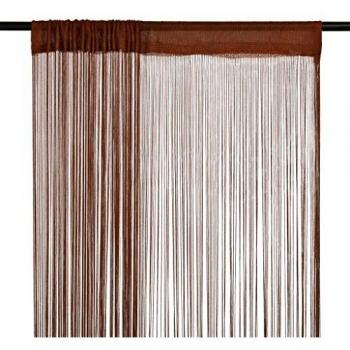Sonata Curtain Panel, 2 pcs, 140x250 cm, Brown