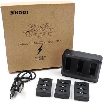 3.7V 660mAh Li-po Battery + Charger for Parrot Mambo Drone