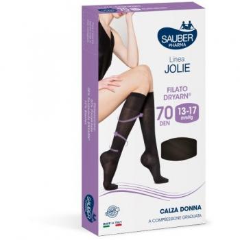 Sauber Linea Jolie Calza Donna Filato Dryarn 70 Den Colore Nero Taglia S/M
