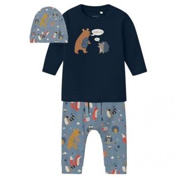Name It Baby Jungen Outfit mit Langarmshirt und Hose
