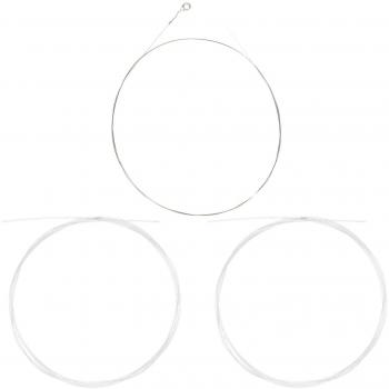 Câbles Balalaïka – Ensemble 3 pièces – Blanc – Longueur 112 mm – Diamètre 0,1 mm