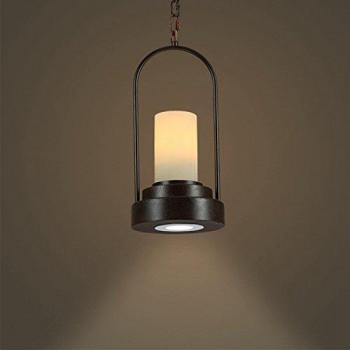 Art lampada a sospensione con design candela in ferro