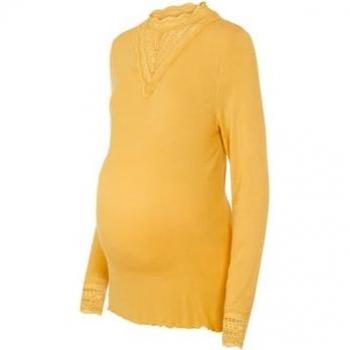 Mamalicious Langarmshirt MLREESE Aprikosenfarbe