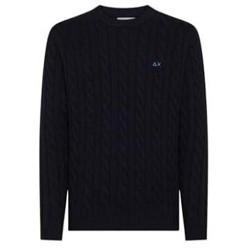 Men's Blue Cable Sweater – Sun68, Size Small