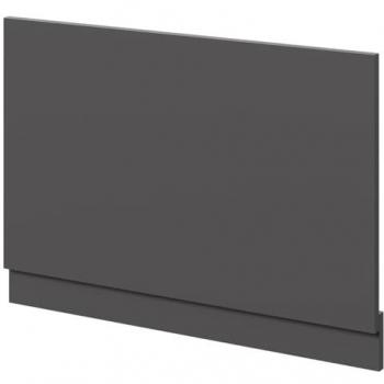 Carlo End Bath Panel 800mm | Matt Cement MDF with Plinth