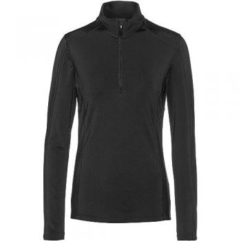 Women's 2XL Black Half‑Zip Fleece Pullover