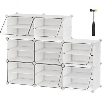 Estantería zapatera modular blanca de 30 x 40 x 30 cm