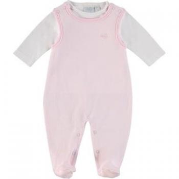Set di Tutina Rosa e Grigio per Neonati FEETJE