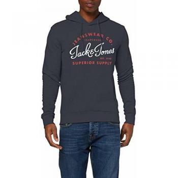 JACK & JONES Capucha Jjelogo Sweat Hood 2 Col 19/20, Azul, Talla XX-Large
