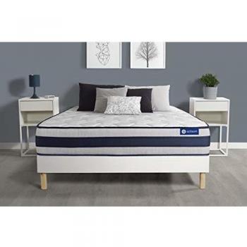 Ensemble Matelas 90x190 Ressorts ensachés et Mémoire de Forme