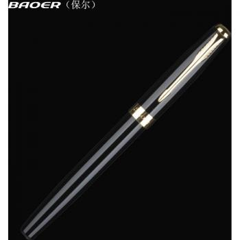 BAOER 388 Medium Nib Fountain Pen with Silver and Gold Trim