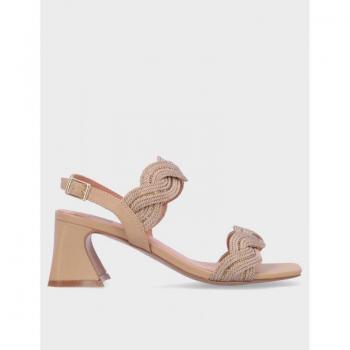 Sandalia de tacón Bibi Lou 876Z94HG Camel 38 Cuero