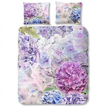 Good Morning Copripiumino Matrimoniale Viola e Blu Colorato King