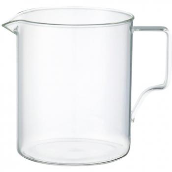 Kinto Oct Clear Glass Coffee Jug, 600ml, Microwave & Dishwasher Safe