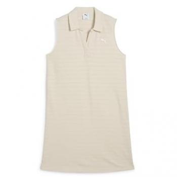 PUMA Sweatdress ESS ELEVATED – ärmellos, strukturiert, Beige